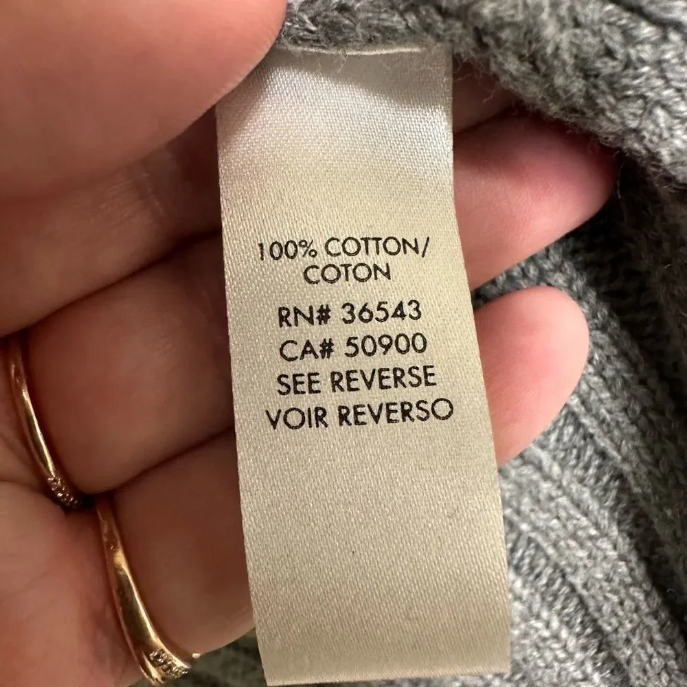 Calvin Klein grey block knit sweater